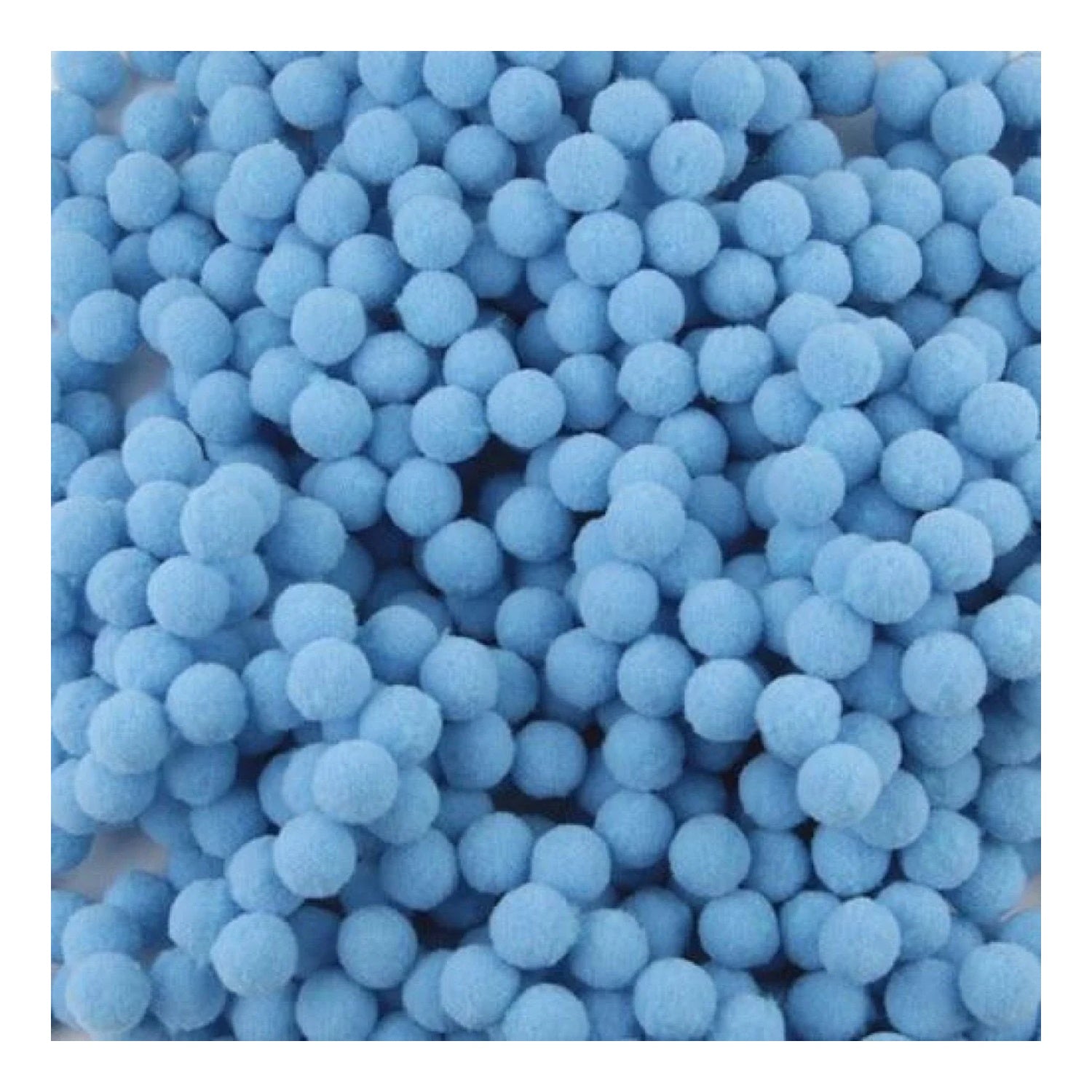100g Pompoms 10mm Soft Fluffy Plush Balls Crafts Toys DIY Christmas Mixed - Blue - Asia Sell