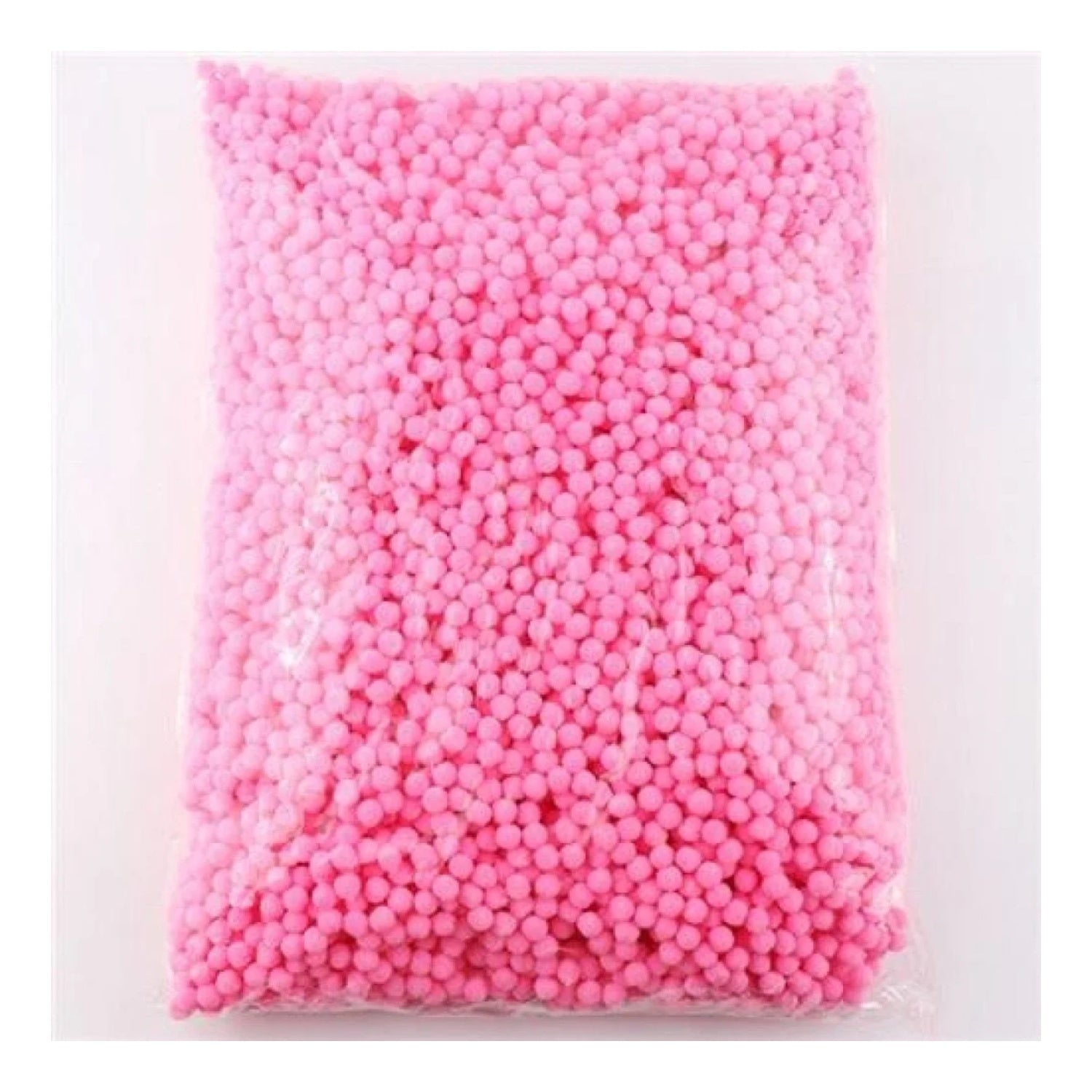 100g Pompoms 10mm Soft Fluffy Plush Balls Crafts Toys DIY Christmas Mixed - Dark Pink - Asia Sell