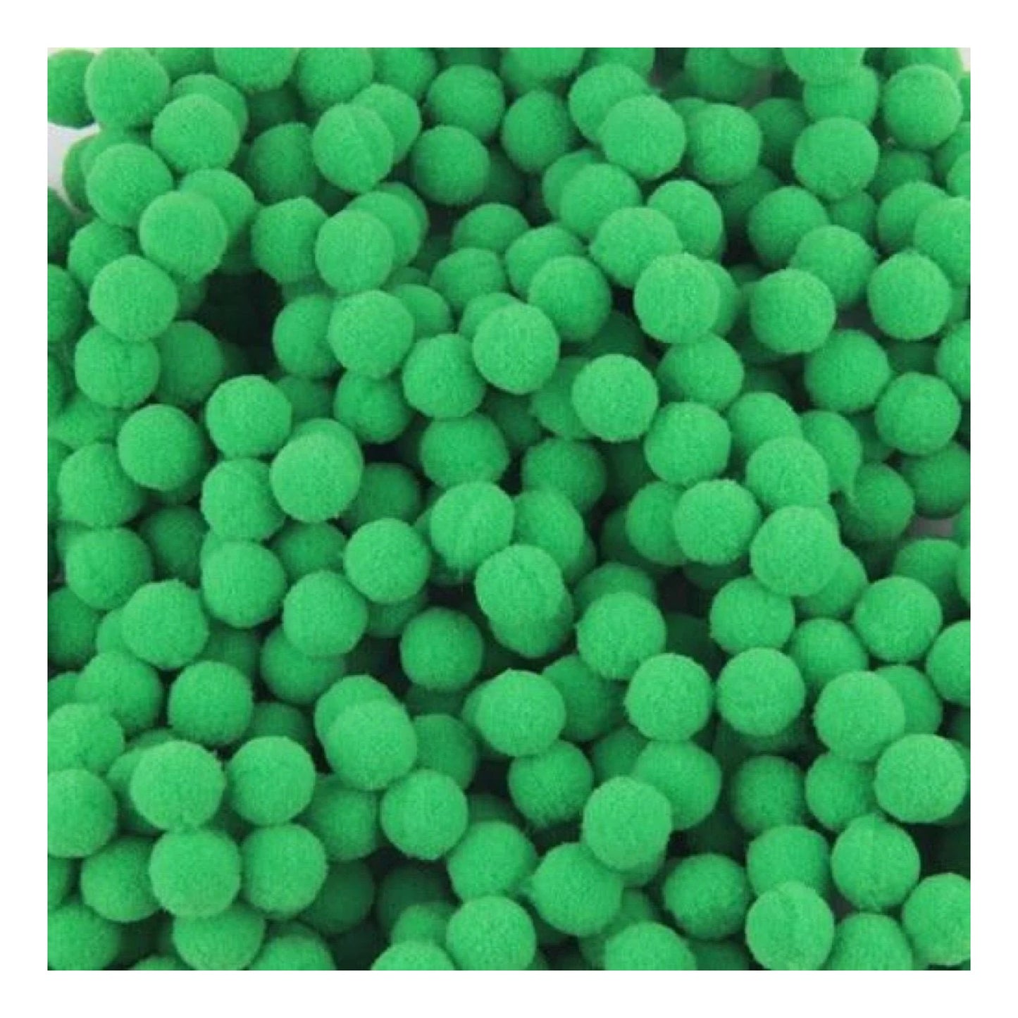 100g Pompoms 10mm Soft Fluffy Plush Balls Crafts Toys DIY Christmas Mixed - Green - Asia Sell