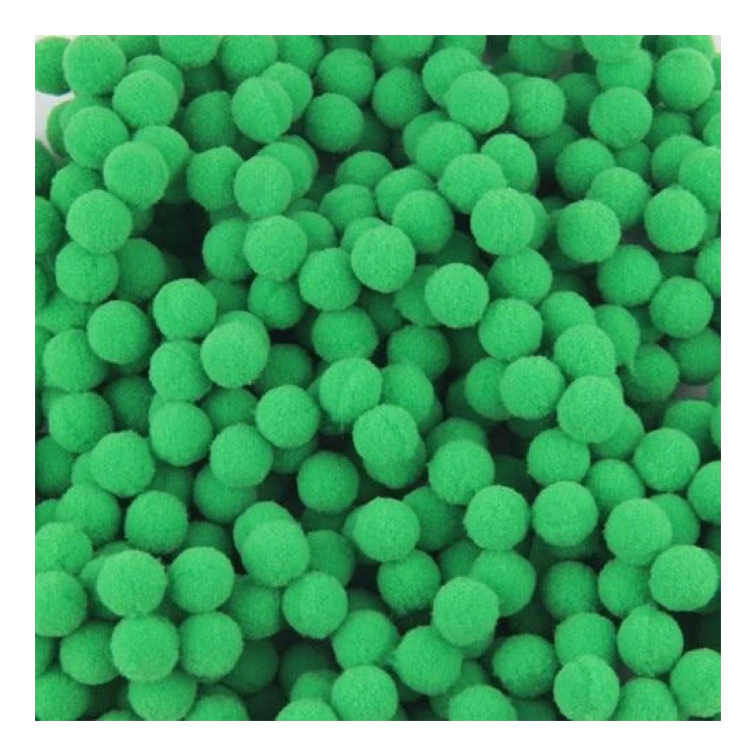 100g Pompoms 10mm Soft Fluffy Plush Balls Crafts Toys DIY Christmas Mixed - Green - Asia Sell