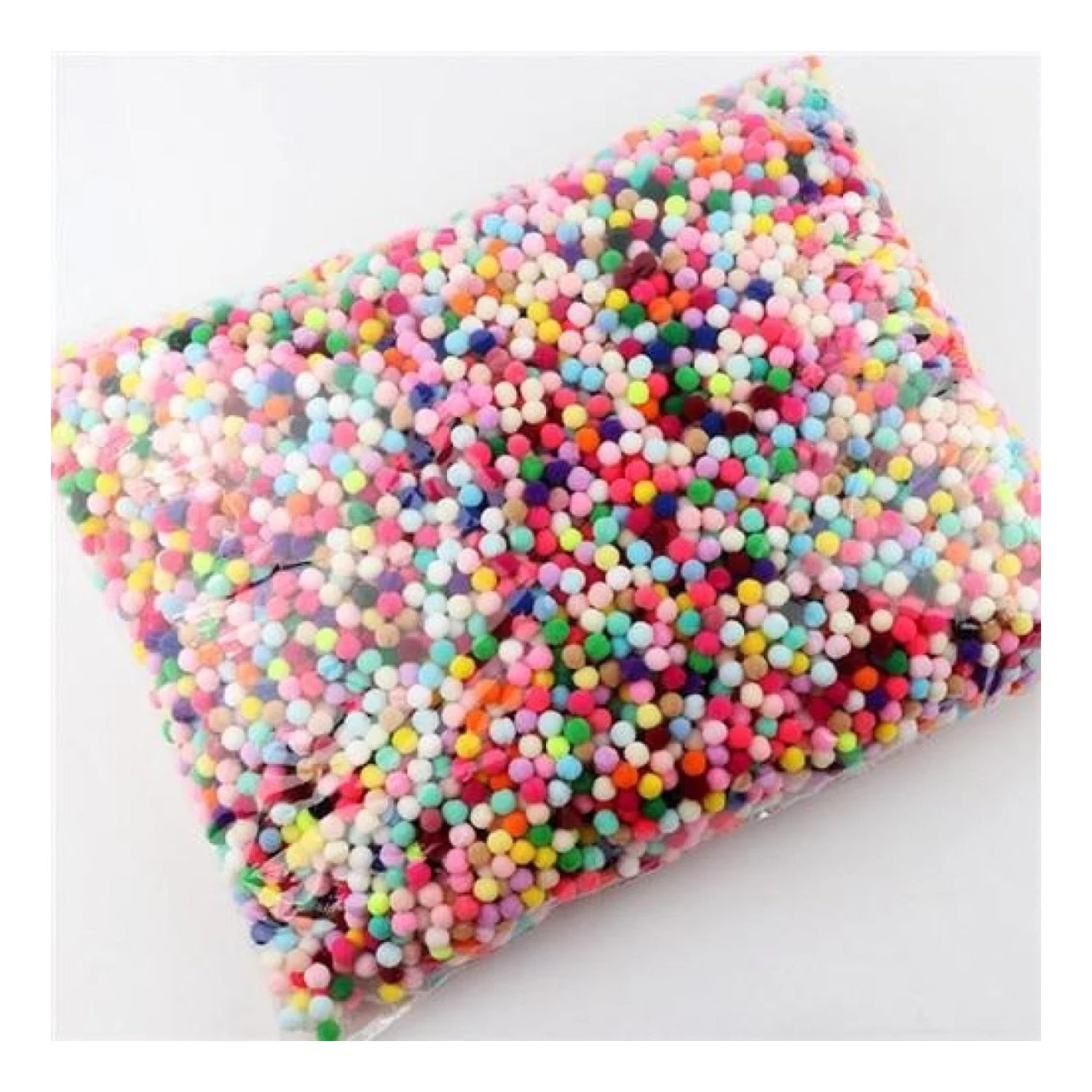100g Pompoms 10mm Soft Fluffy Plush Balls Crafts Toys DIY Christmas Mixed - Mixed - Asia Sell