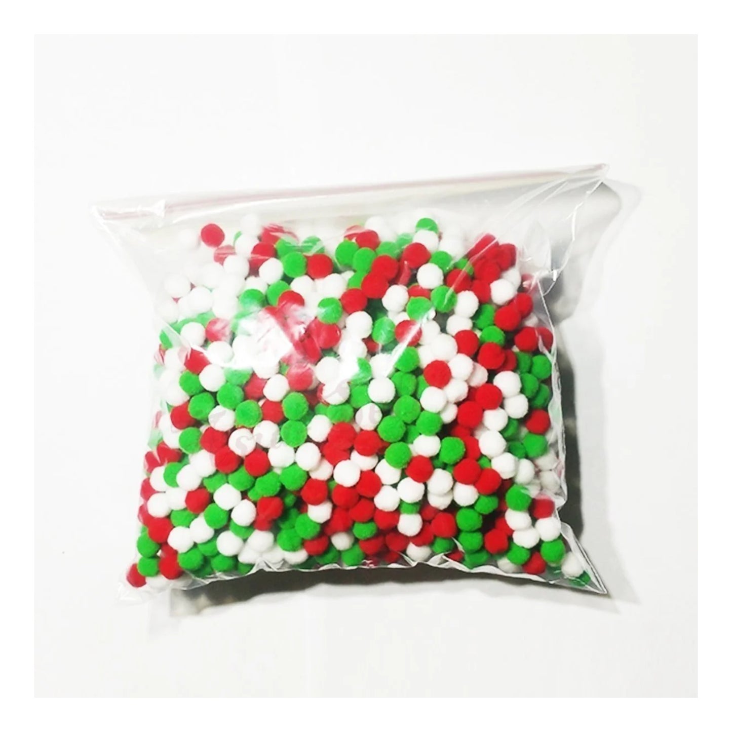 100g Pompoms 10mm Soft Fluffy Plush Balls Crafts Toys DIY Christmas Mixed - Mixed - Asia Sell