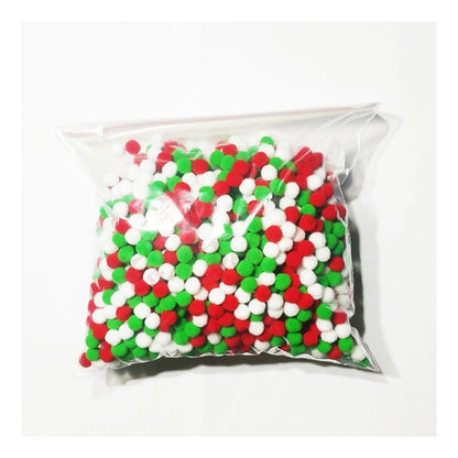 100g Pompoms 10mm Soft Fluffy Plush Balls Crafts Toys DIY Christmas Mixed - Mixed - Asia Sell