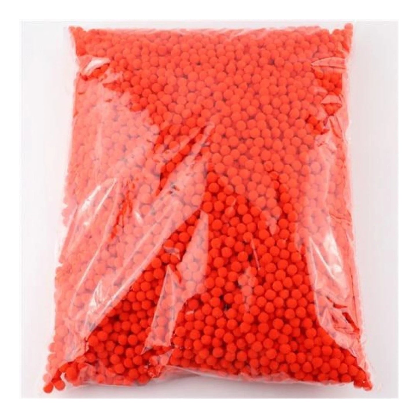 100g Pompoms 10mm Soft Fluffy Plush Balls Crafts Toys DIY Christmas Mixed - Red Orange - Asia Sell
