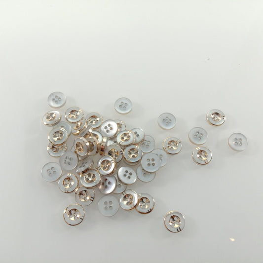 100pcs 11mm 4 Holes Resin Buttons Shirt Apparel Sewing Accessories DIY Crafts - - Asia Sell