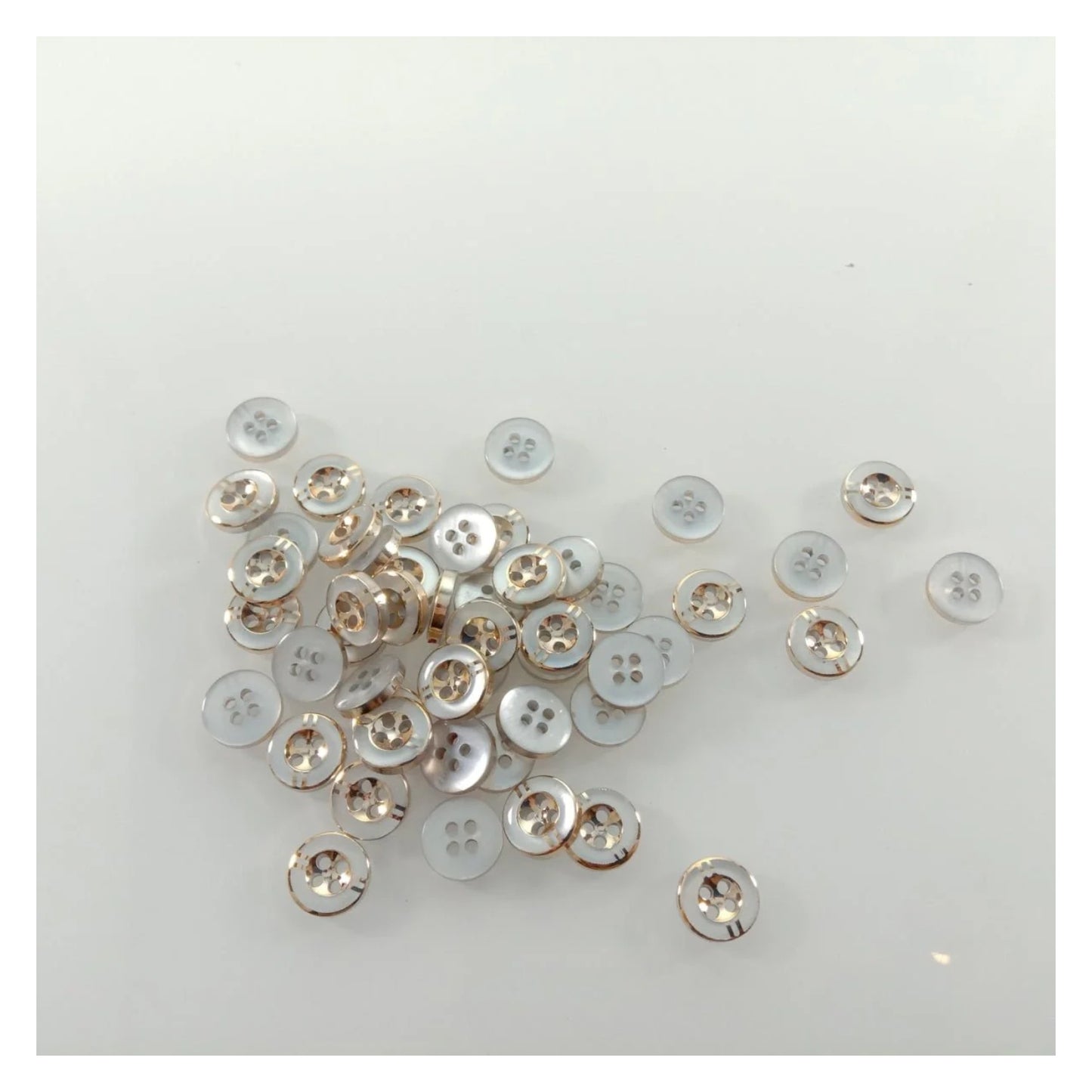 100pcs 11mm 4 Holes Resin Buttons Shirt Apparel Sewing Accessories DIY Crafts - - Asia Sell