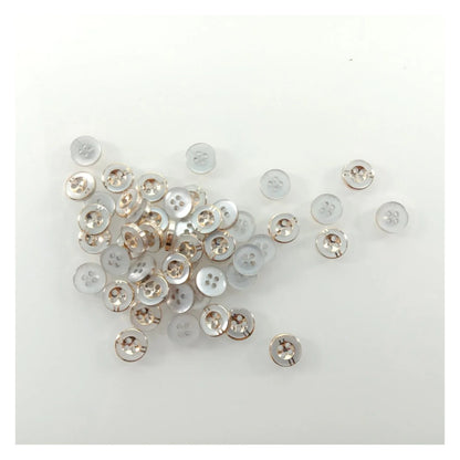 100pcs 11mm 4 Holes Resin Buttons Shirt Apparel Sewing Accessories DIY Crafts - - Asia Sell