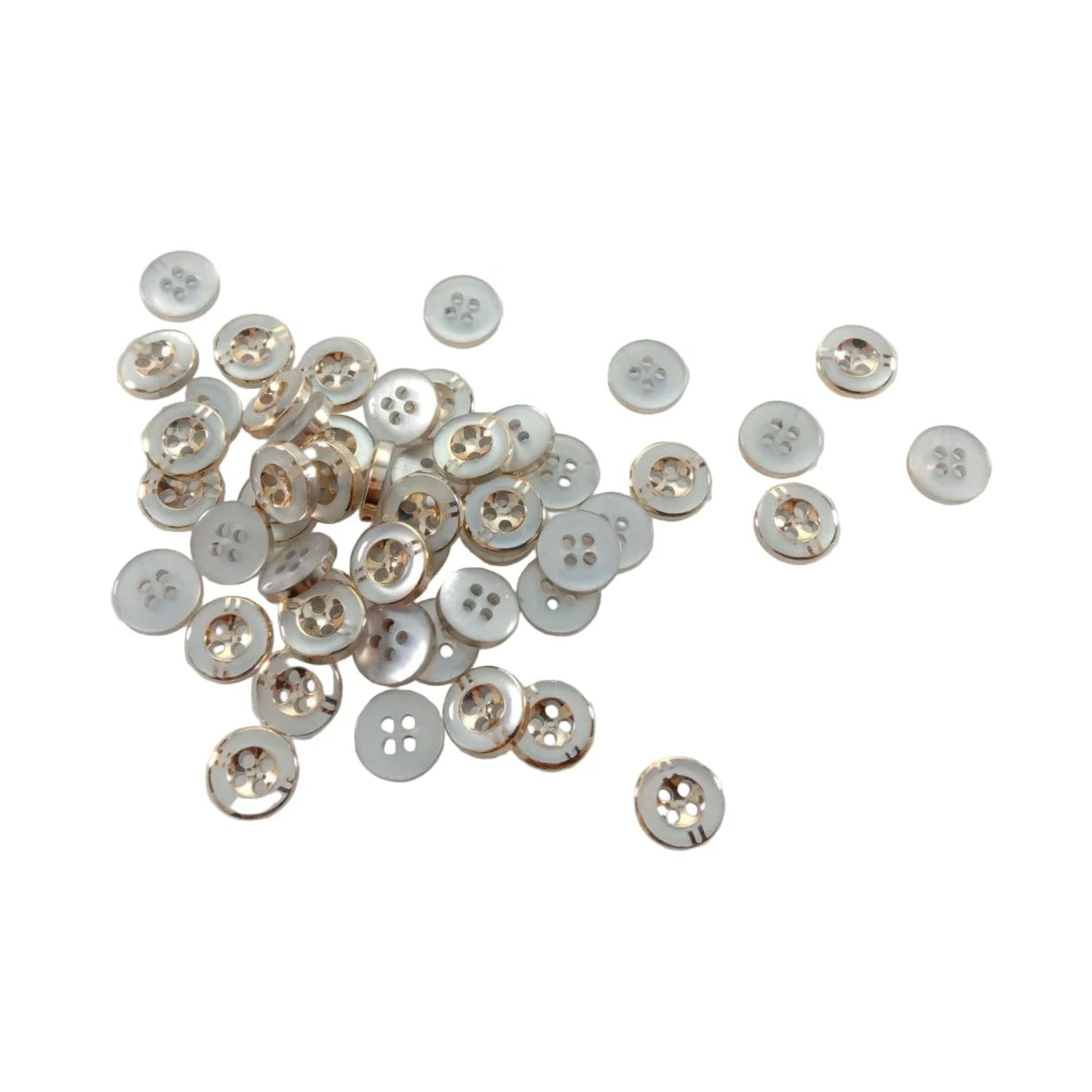 100pcs 11mm 4 Holes Resin Buttons Shirt Apparel Sewing Accessories DIY Crafts - - Asia Sell