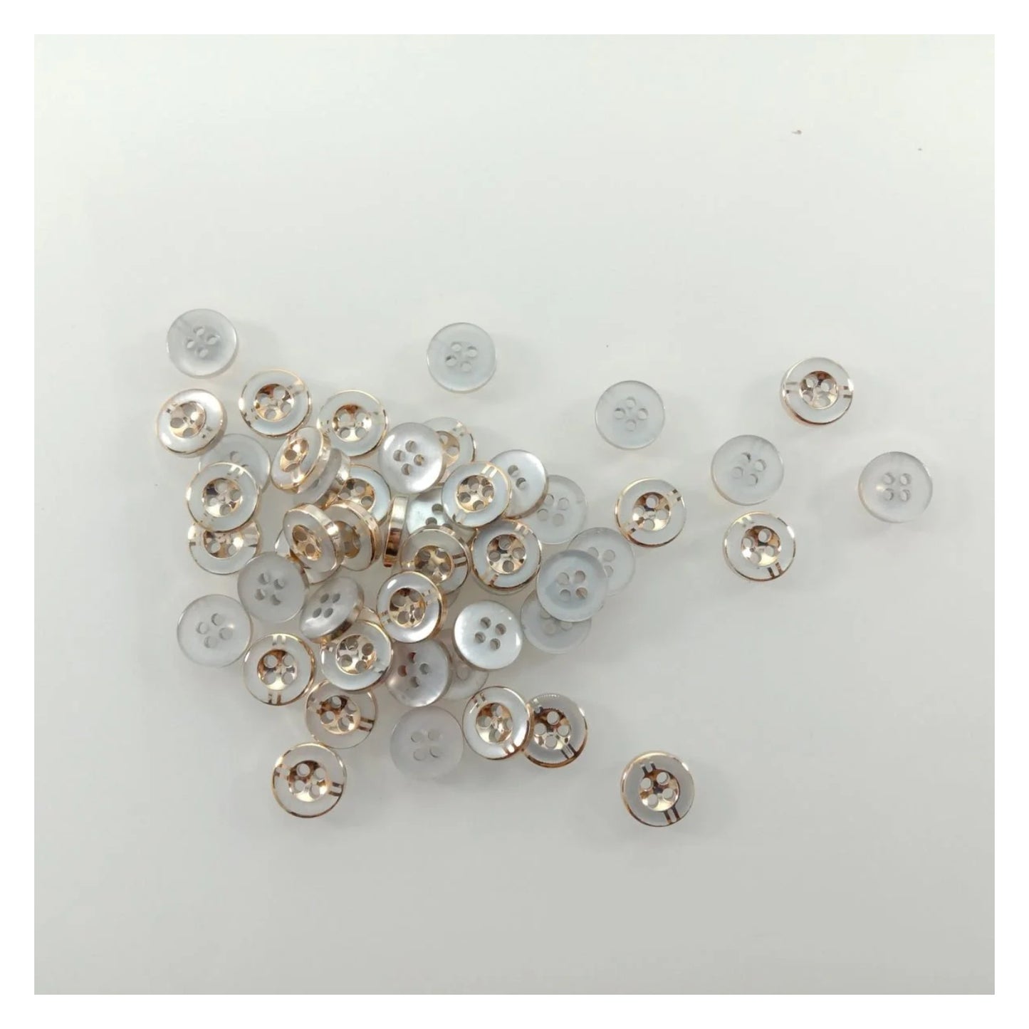 100pcs 11mm 4 Holes Resin Buttons Shirt Apparel Sewing Accessories DIY Crafts - - Asia Sell