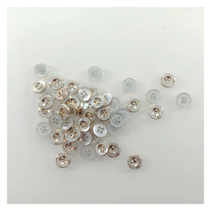100pcs 11mm 4 Holes Resin Buttons Shirt Apparel Sewing Accessories DIY Crafts - - Asia Sell