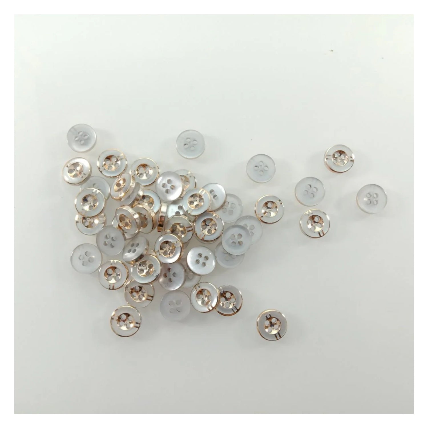 100pcs 11mm 4 Holes Resin Buttons Shirt Apparel Sewing Accessories DIY Crafts - - Asia Sell