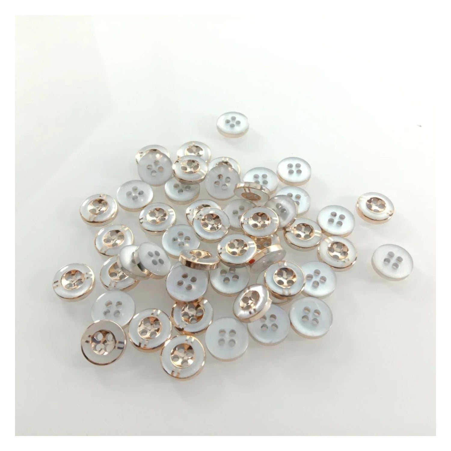 100pcs 11mm 4 Holes Resin Buttons Shirt Apparel Sewing Accessories DIY Crafts - - Asia Sell