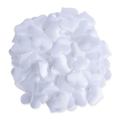 100pcs 2.0cm-3.5cm Fabric Love Heart Shape Petals For Wedding Table Decorations Confetti - White 2cm - - Asia Sell