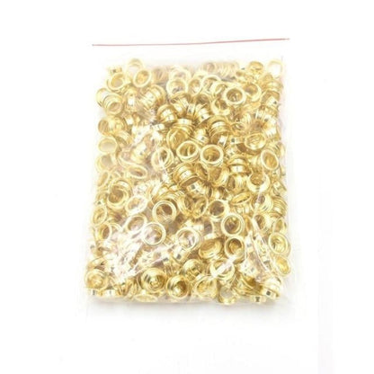 100pcs 2mm 3mm 3.5mm 4mm 4.5mm 5mm 6mm 8mm Eyelets Rivets Metal Buttonholes Buckle Clothing Buttons Bronze Chrome Gold Silver Grey Gun Metal Craft - 1.5mm Gold - - Asia Sell