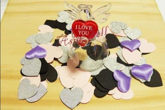 100pcs 3cm Card Hearts PINK Valentines Birthday Wedding Party Decoration Crafts Confetti - - Asia Sell