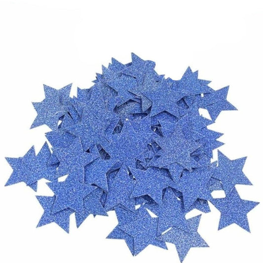 100pcs 3cm Stars BLUE GLITTER SPARKLES Birthday Wedding Party Decorations Confetti - - Asia Sell