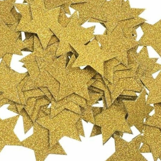 100pcs 3cm Stars GOLD GLITTER SPARKLES Birthday Wedding Party Decorations Confetti - Asia Sell