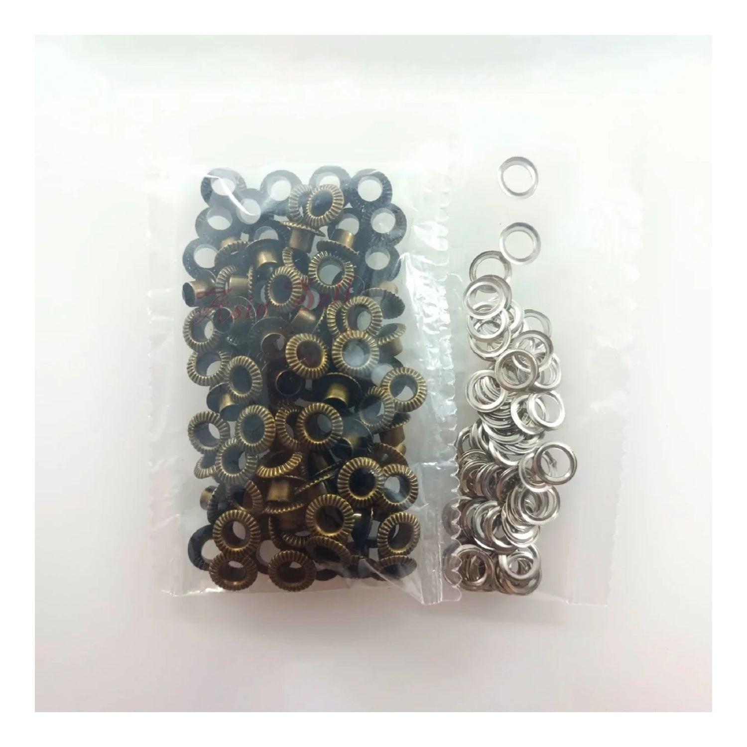 100pcs 4.5mm Striped Eyelets Rivets Metal Buttonholes Buckle Clothing Buttons Bronze Chrome Silver Grey Gun Metal Craft - Bronze - Asia Sell