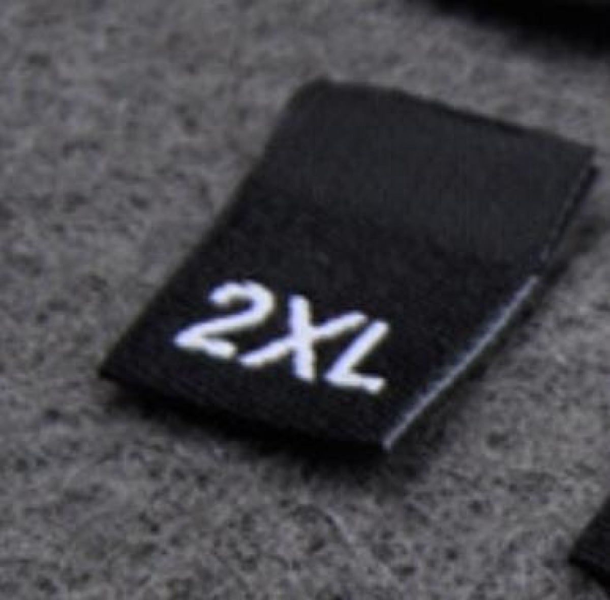 100pcs Clothing Size Label Tags XS S M L XL 2XL 3XL 4XL Black Text White Garment Clothes T Shirt Dress Fabric - 2XL Black - Asia Sell