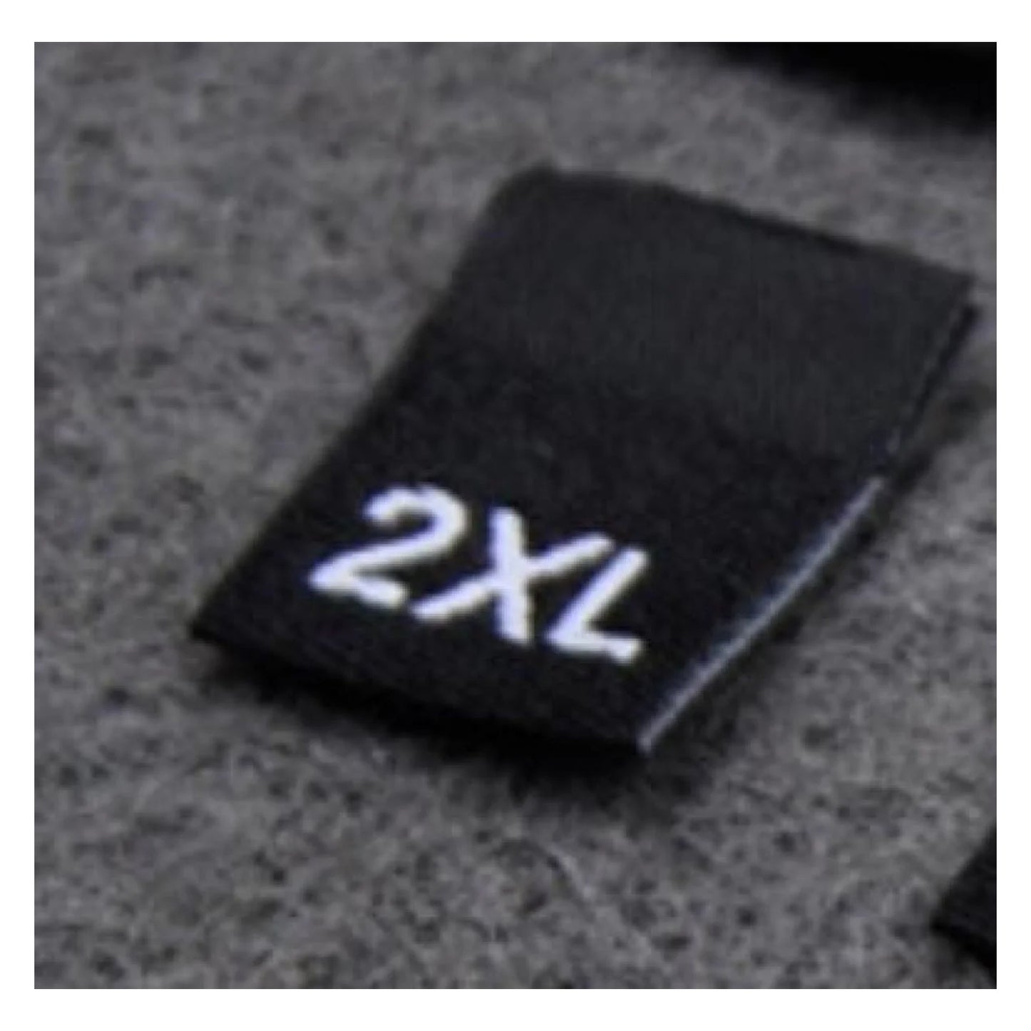 100pcs Clothing Size Label Tags XS S M L XL 2XL 3XL 4XL Black Text White Garment Clothes T Shirt Dress Fabric - 2XL Black - Asia Sell