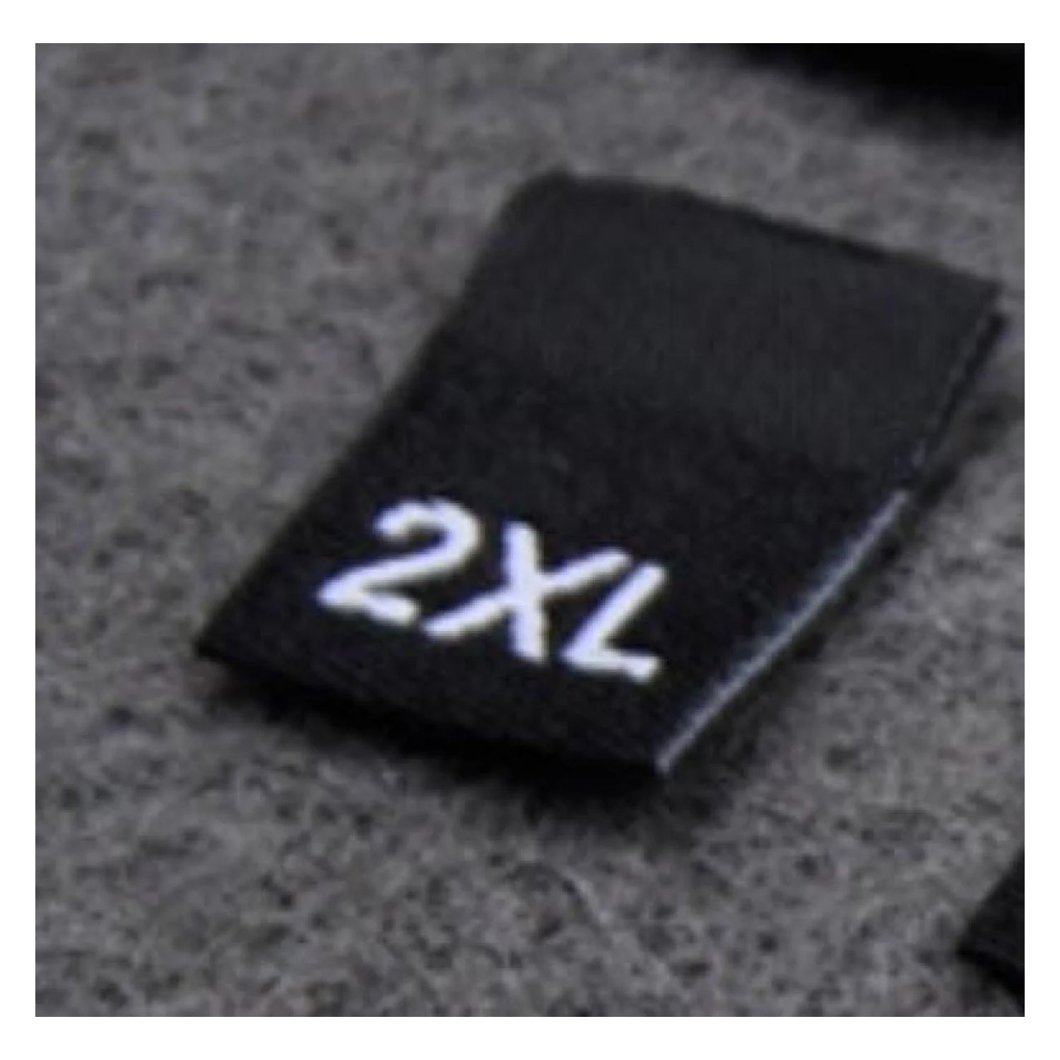 100pcs Clothing Size Label Tags XS S M L XL 2XL 3XL 4XL Black Text White Garment Clothes T Shirt Dress Fabric - 2XL Black - Asia Sell
