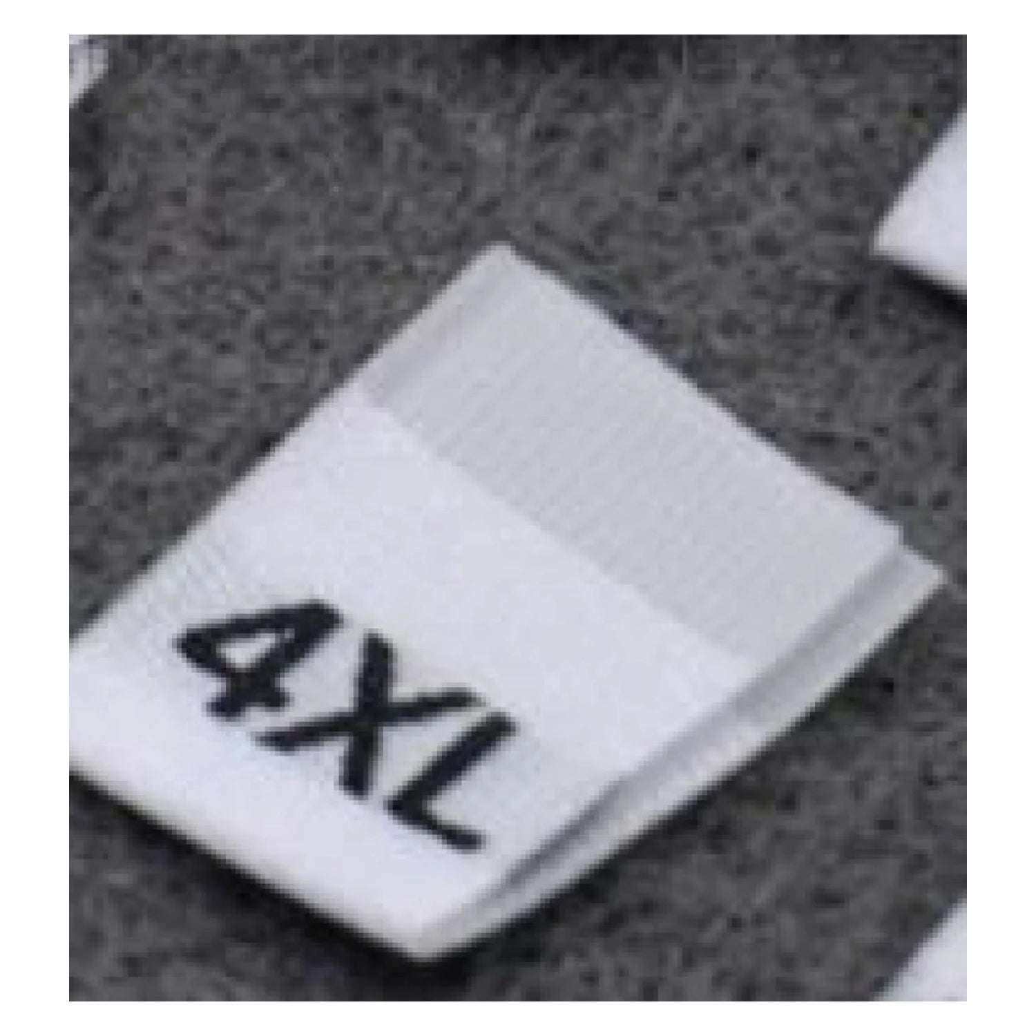 100pcs Clothing Size Label Tags XS S M L XL 2XL 3XL 4XL Black Text White Garment Clothes T Shirt Dress Fabric - 4XL White - Asia Sell