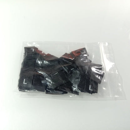 100pcs Clothing Size Label Tags XS S M L XL 2XL 3XL 4XL Black Text White Garment Clothes T Shirt Dress Fabric - M White - Asia Sell