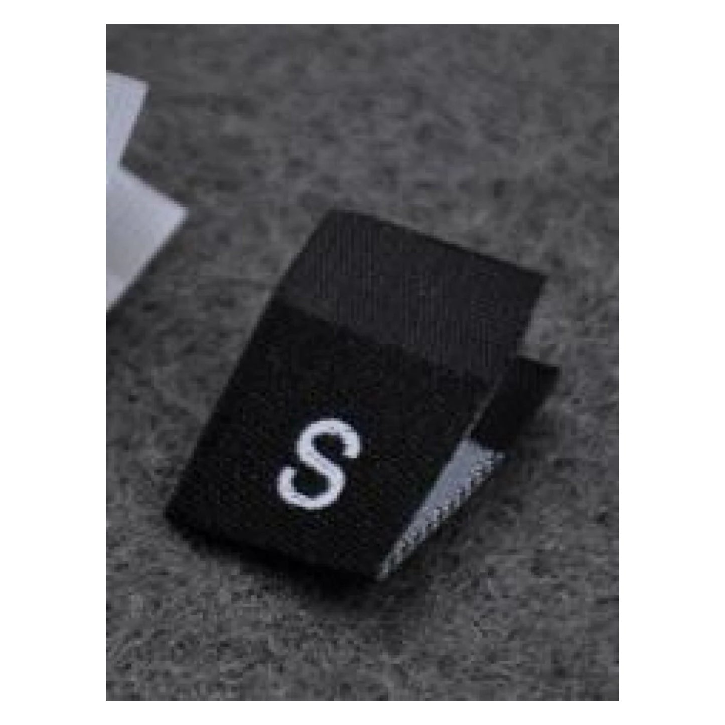 100pcs Clothing Size Label Tags XS S M L XL 2XL 3XL 4XL Black Text White Garment Clothes T Shirt Dress Fabric - S Black - Asia Sell