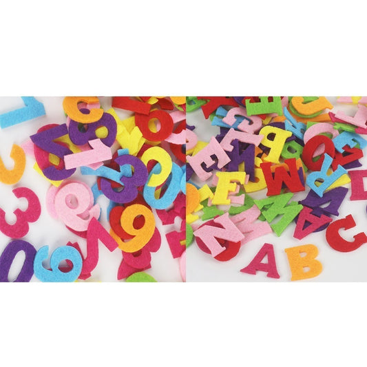 100pcs Fabric Felt Letters Numbers Alphabet Craft Cloth Patch For Sewing Dolls Scrapbook Shape - Letters - - Asia Sell
