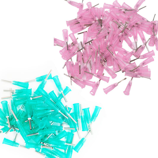 100pcs Glue Ink Oil Flux Dispensing Needles Syringe Needle Tips 14Ga 18Ga Stainless - Main Image - Asia Sell