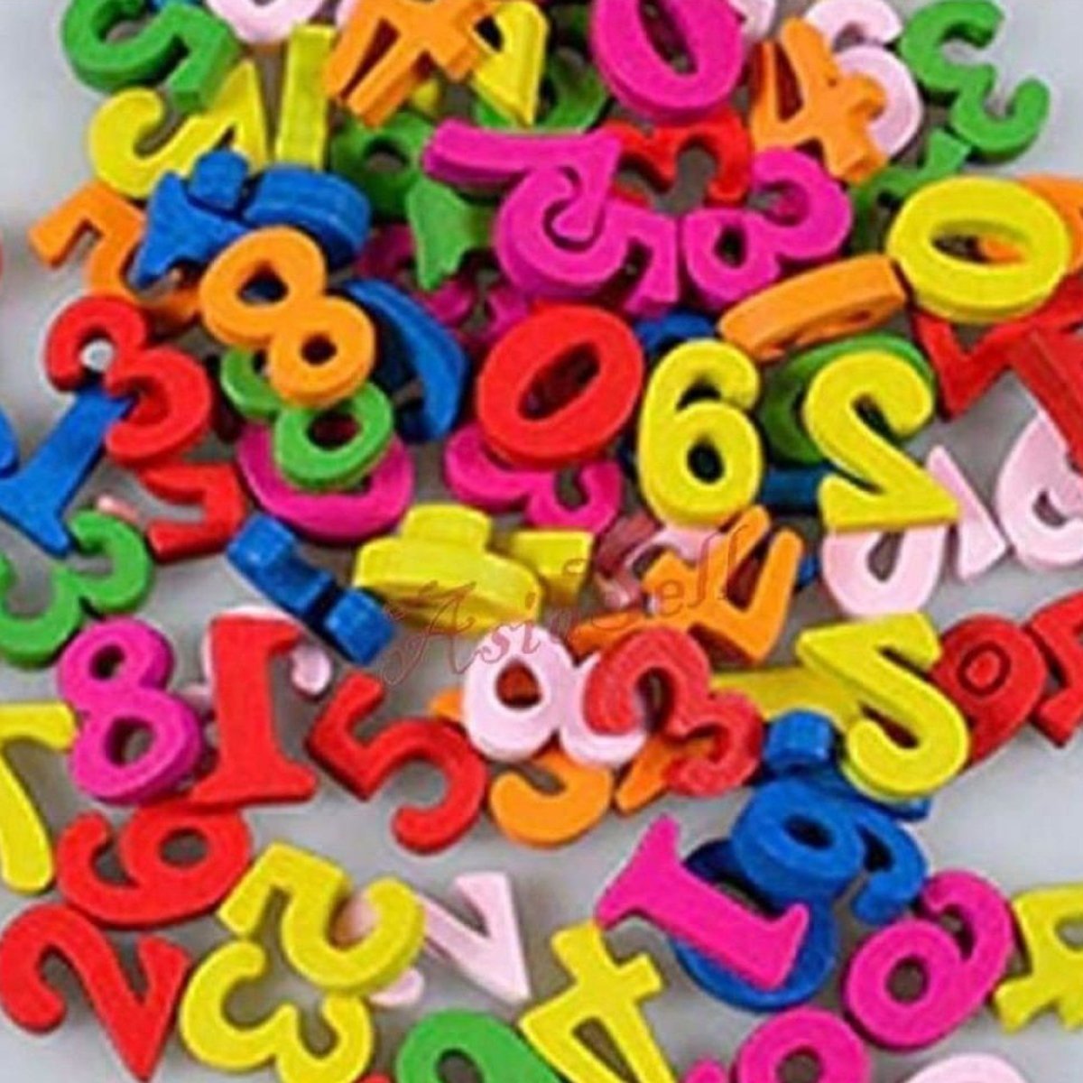 100pcs Numbers Wooden DIY Craft Wood Alphabet Letters Lettering - - Asia Sell