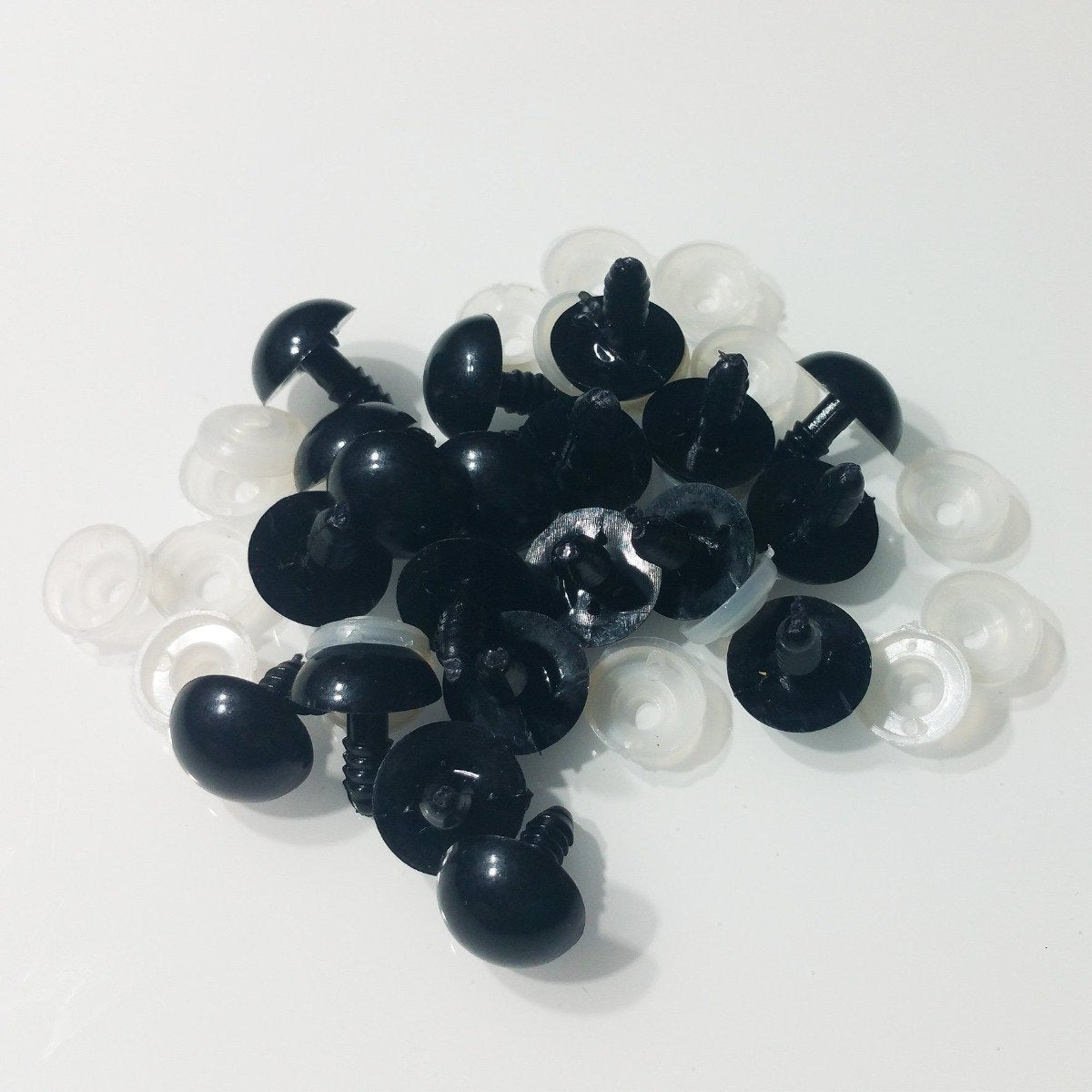 100pcs Plastic Safety Eyes For Teddy Bears Dolls Toy Animal Felting 5mm-20mm Toys Bear Doll - 16mm - Asia Sell