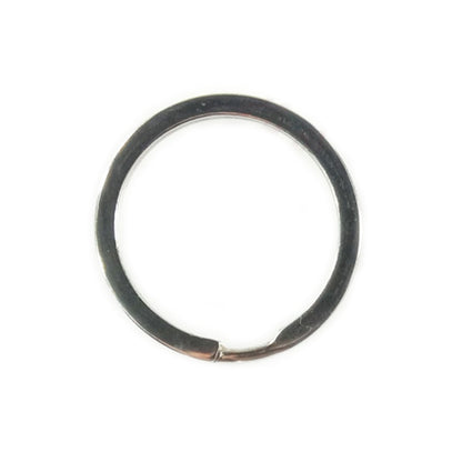 100pcs 25mm 30mm 32mm 35mm Flat Metal Key Ring Holder Split Rings Keyring