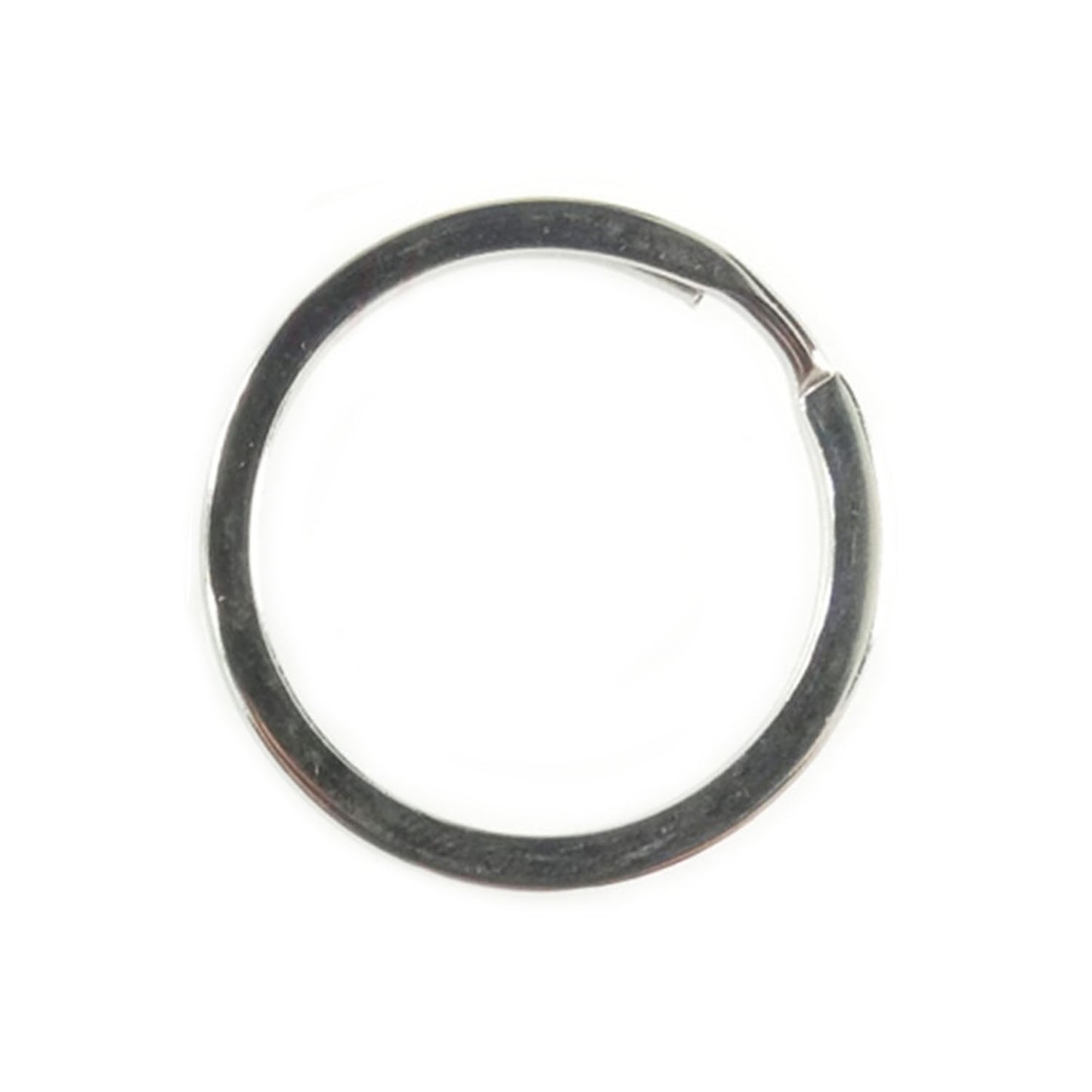 100pcs 25mm 30mm 32mm 35mm Flat Metal Key Ring Holder Split Rings Keyring