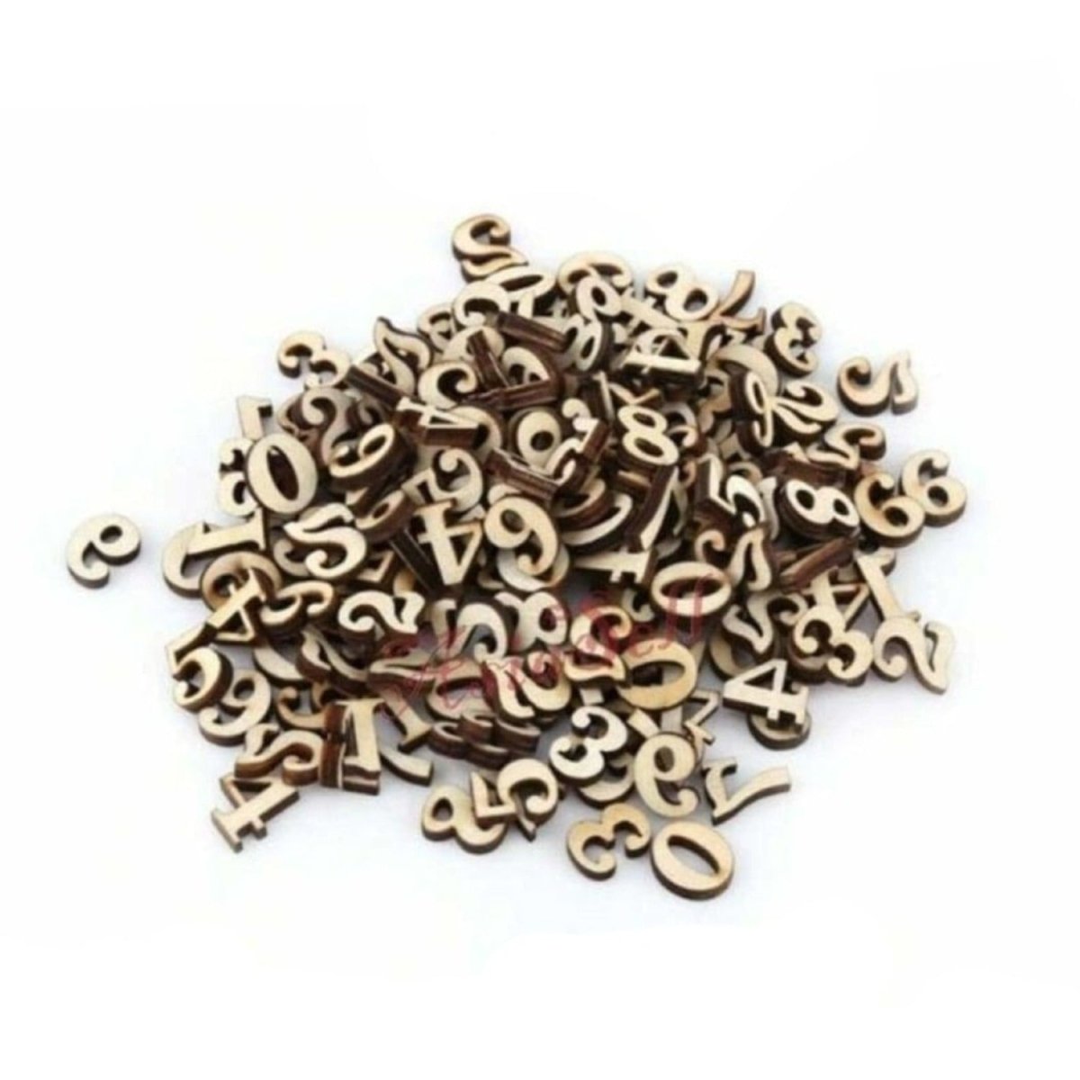 100x Numbers 14mm Wooden DIY Craft Wood - - Asia Sell