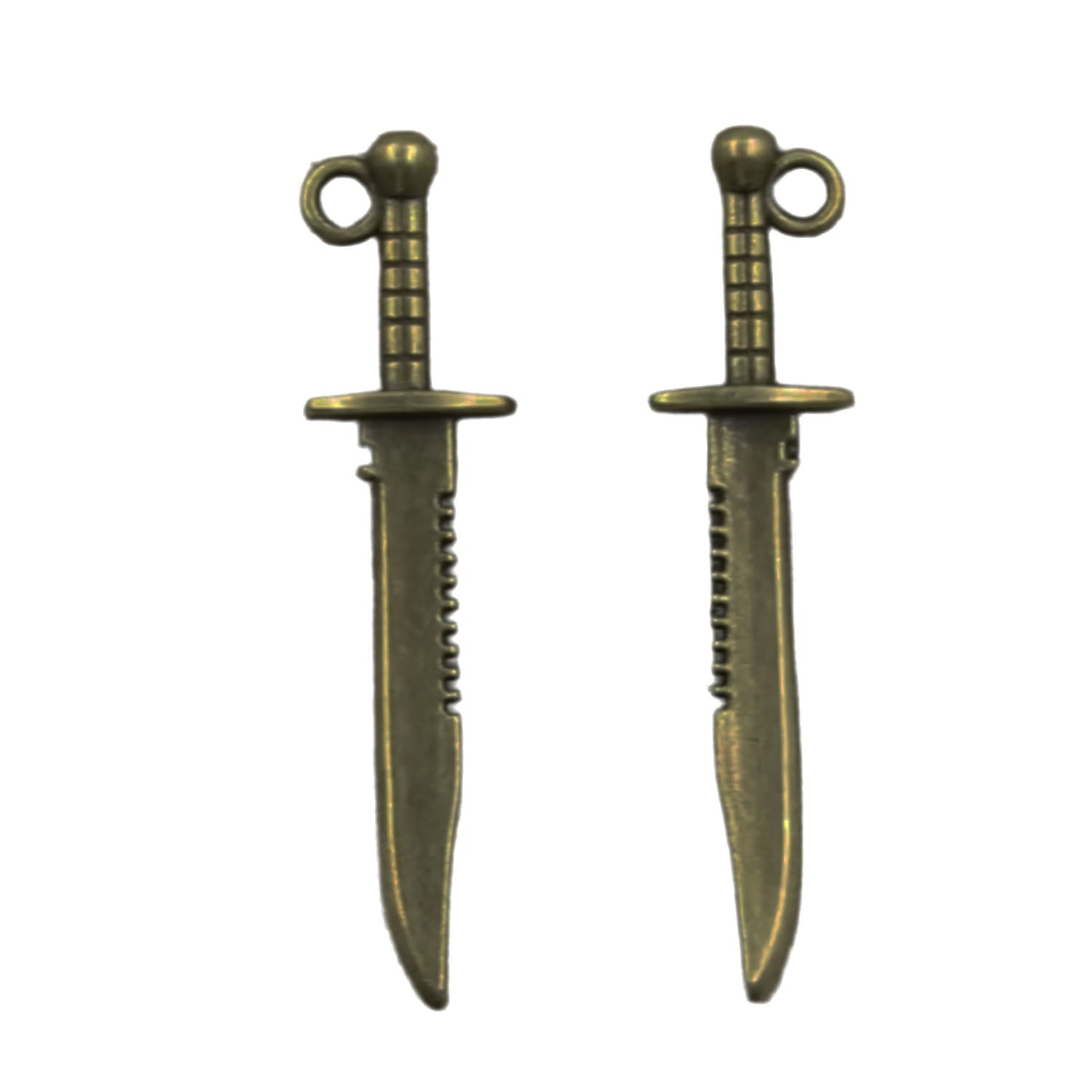 10/30pcs Charms Sword Dagger 43x10mm Antique Plated Pendants Making DIY Tibetan Jewellery | Bronze | Asia Sell