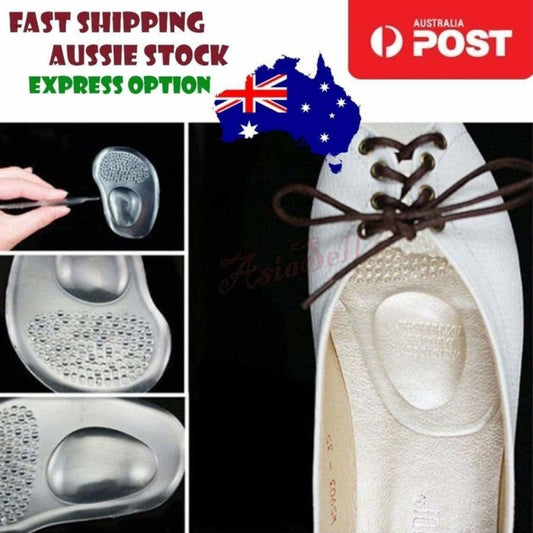 10cmx7cm Silicone Ball Foot Cushion Insoles Metatarsal Support Insert Pad Shoes - - Asia Sell