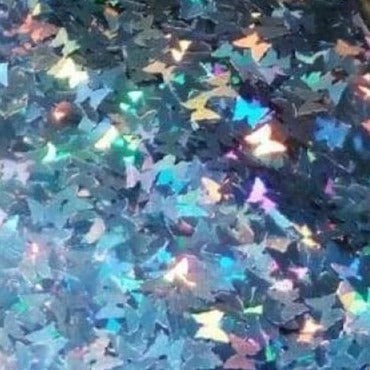 10g Holographic Nail Art Decals Silver Gold Stars Butterflies Bling Decorations 0.2mm - Gold fine powder - - Asia Sell