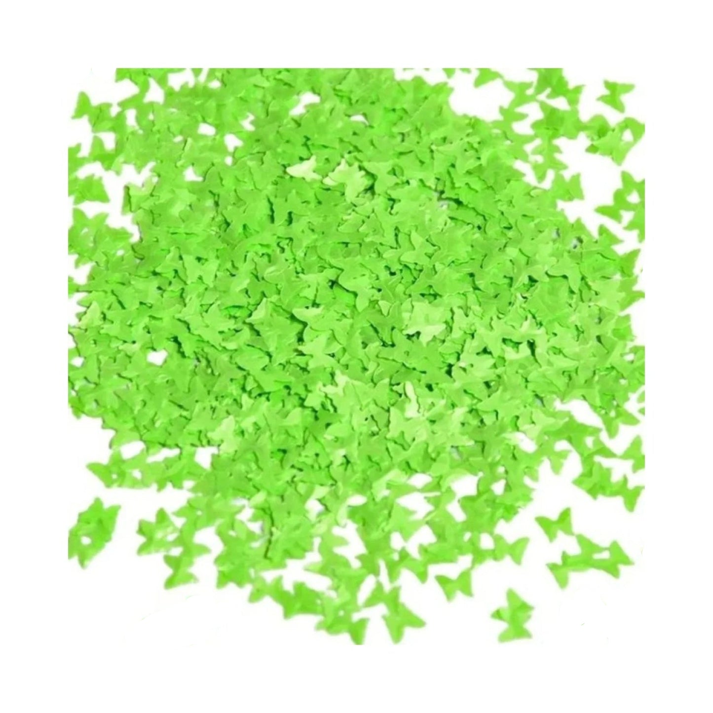10g Neon Butterfly Glitter for Face Body Nail Art Neon Bright - Green - Asia Sell