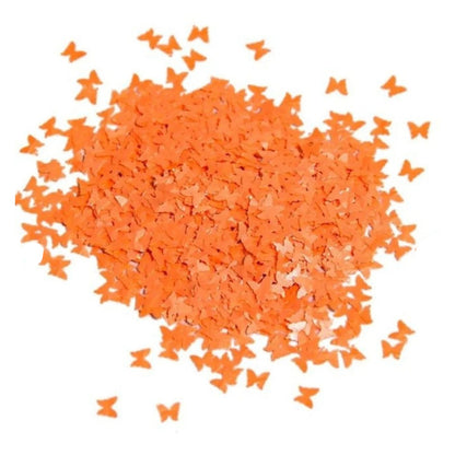 10g Neon Butterfly Glitter for Face Body Nail Art Neon Bright - Orange - Asia Sell