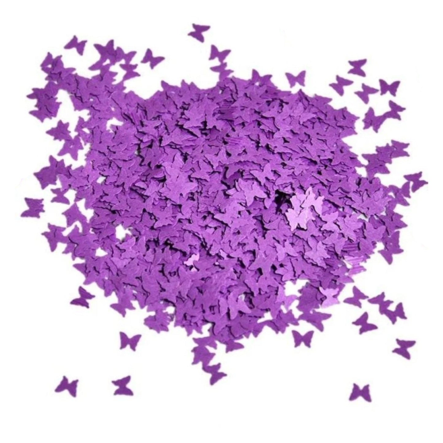 10g Neon Butterfly Glitter for Face Body Nail Art Neon Bright - Purple - Asia Sell