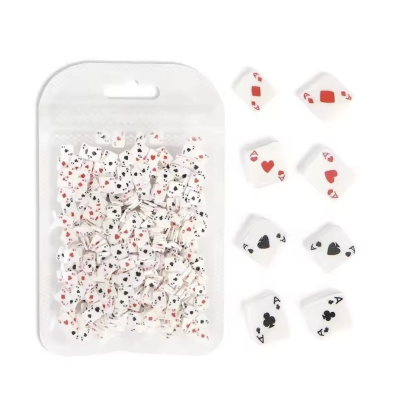 10g Soft Tiny Poker Card Style Polymer Flakes Slices For Nail Art Decorations Mixed Heart Spades Nails Accessories |  Asia Sell