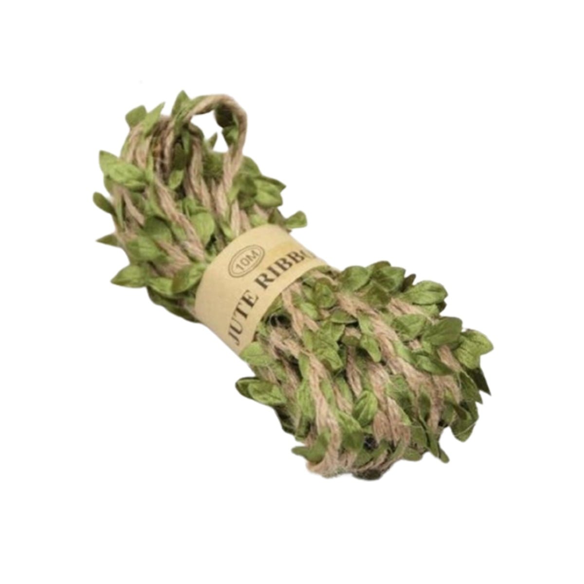 10m Artificial Vine Green Leaf Hessian Jute Twine Rope Vine Burlap Wedding Decoration Craft - Green - Asia Sell