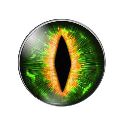 10mm 12mm 14mm 16mm 18mm 20mm 25mm Glass Cats Eyes Dragon Eyes Glass Cabochon Set A - 10mm - Asia Sell