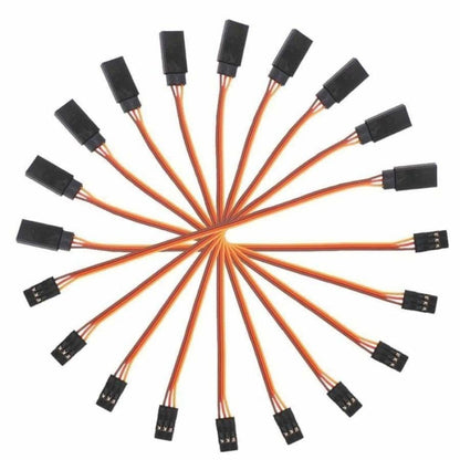 10pcs 10cm-100cm Male Female Quadcopter Extension Servo Cables 100mm-1000mm - 100mm - Asia Sell