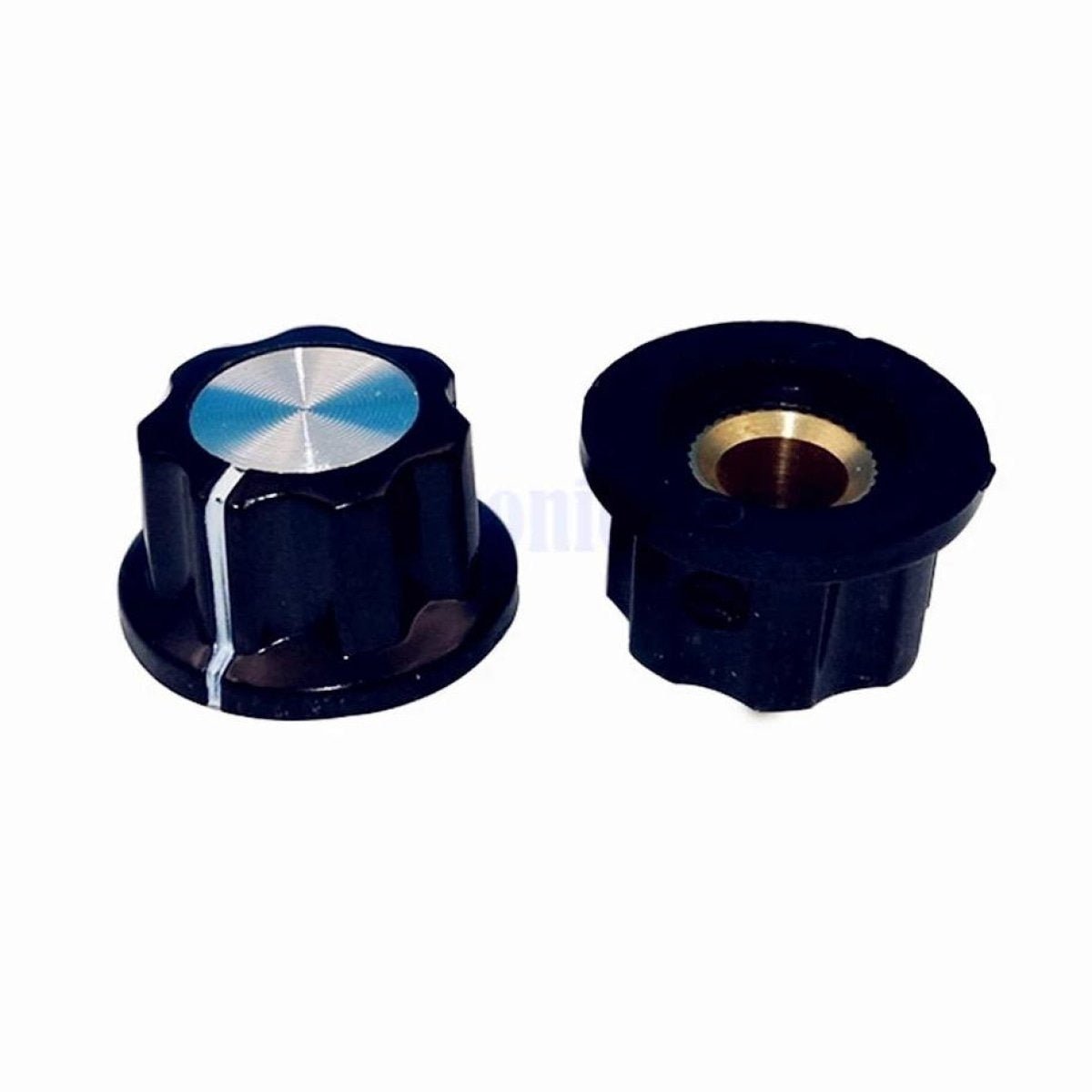 10pcs 16mm Rotary Control Turning Knob Hole 6mm Shaft Potentiometer 360 Degree - Asia Sell