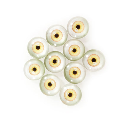 10pcs 20mm Glass Eyes Cabochons Dolls Human Eyes Animal Eye Accessories Dragon - Yellow Orange - - Asia Sell