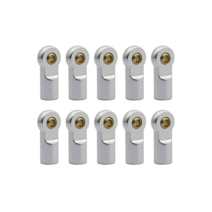 10pcs 22mm Link End Holder M3 Ball Head Aluminium Tie Rod Silver Clockwise - Asia Sell