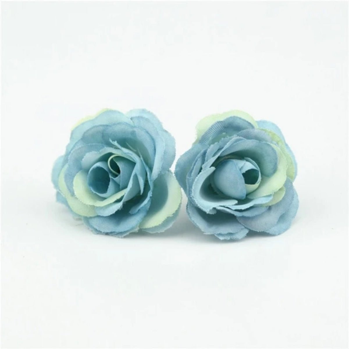 10pcs 2.5cm Mini Rose Cloth Artificial Flower For Wedding Party Home Decorations - Blue - - Asia Sell