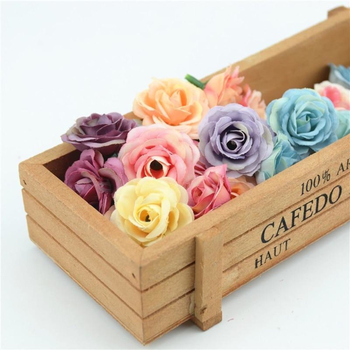 10pcs 2.5cm Mini Rose Cloth Artificial Flower For Wedding Party Home Decorations - Rose - - Asia Sell